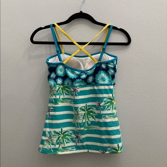 Lime Ricki Tankini Swim Top - Picture 2 of 4